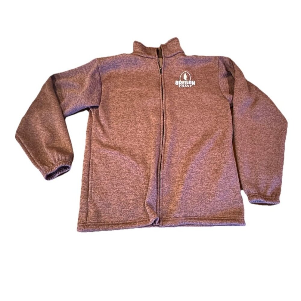 Oregon Coast Zip Sweater Mens L Pink